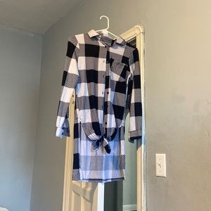 Black flannel blouse, medium size